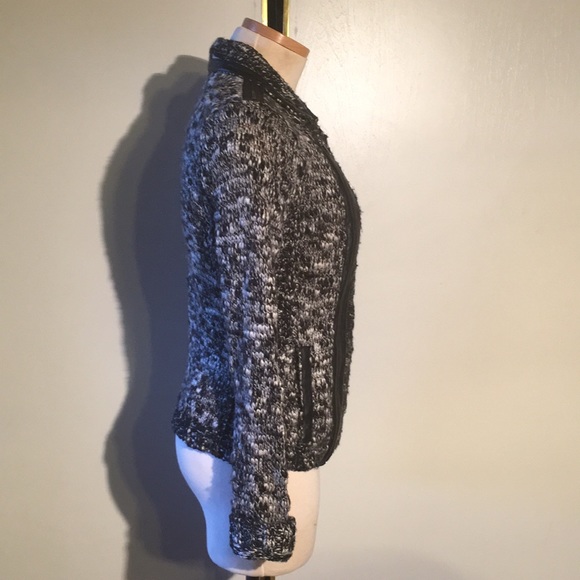 Guess Knit and Faux Leather Jacket - Picture 3 of 15